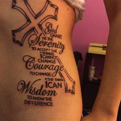 Royal flesh tattoo / piercing on instagram: 55 Inspiring Serenity Prayer Tattoo Designs-Serenity ...