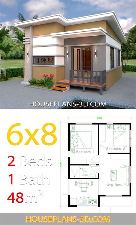 Two Bedroom House Plans Small Home Design
