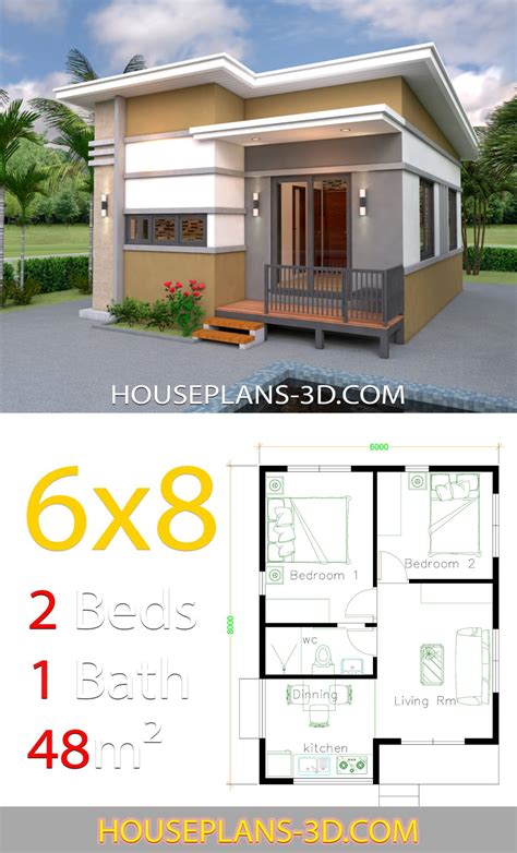 Two Bedroom House Plans Small | Home Design