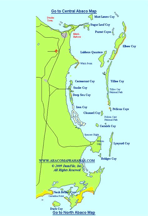 South Abacos Map 