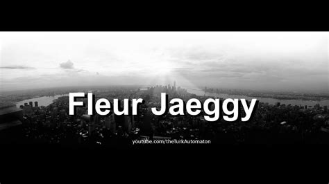 In 1968 she went to milan to work for the publisher. How to pronounce Fleur Jaeggy in German - YouTube