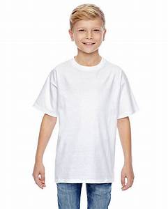 Size Chart For Hanes 498y Youth 4 5 Oz 100 Ringspun Cotton Nano T Shirt