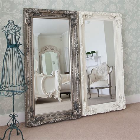 Full Length Mirrors Grand Silver Decorative Mirror Free Delivery