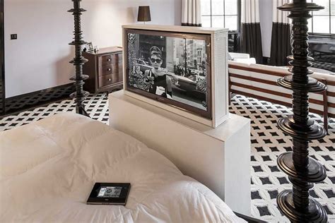 Audio Visual Installation In Bedroom Of Luxury House Interior Design