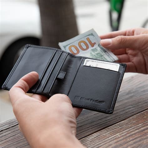 Vertical Slide Bi Fold Wallet Silent Pocket Touch Of Modern