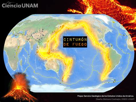 Cinturón De Fuego Zona De Sismos Y Volcanes Ciencia Unam