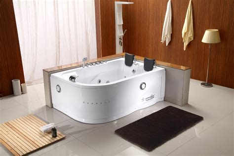 Corner Red Bath The L Form Independent Mobile Massage Bathtub Double Surfing Bath Crock Tmb052