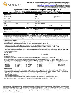 The humana prior authorization form is filled out by a pharmacist in order to secure coverage for a patient to acquire a certain medication when they otherwise would be unable to do so. Printable optumrx prior authorization appeal form to ...
