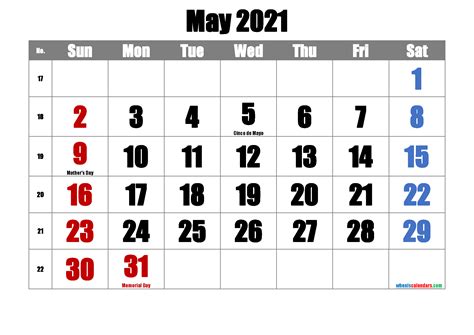 Friendship day 2021 is on sunday, august 1, celebrating friends and friendship. Free Printable May 2021 Calendar
