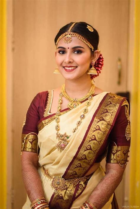 South Indian Wedding Saree South Indian Bridal Jewellery Bridal Sarees South Indian Wedding