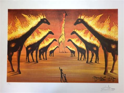 Burning Giraffes Jirafas En Llamas 1937 Salvador Dali Dali