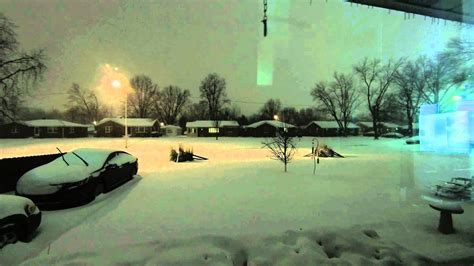 Timelapse Snow March 2015 Evansville In Youtube