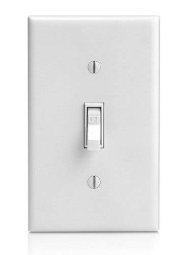 Homelectrical 15 Amp Single Pole Toggle Switch White Homelectrical