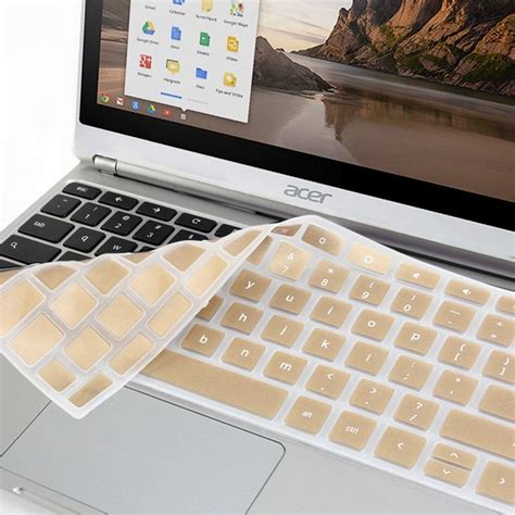 Gmyle Metallic Champagne Gold Silicon Keyboard Cover For Acer 116