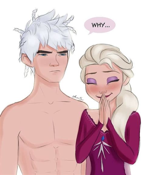 Jelsa By Thearcticscarf Instagram Elsa And Jack Frost Rise Of