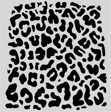 Cheetah Leopard Stencil Animal Prints Lots Of Dots Safari