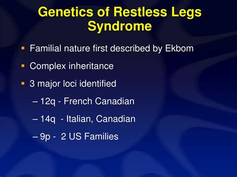Ppt Restless Legs Syndrome “ The Most Common Condition Youve Never Heard Of” Powerpoint