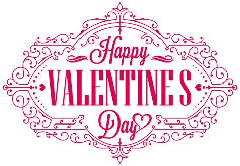Happy Valentine's Day Decor PNG Image | Happy valentine day quotes, Happy valentines day, Happy 