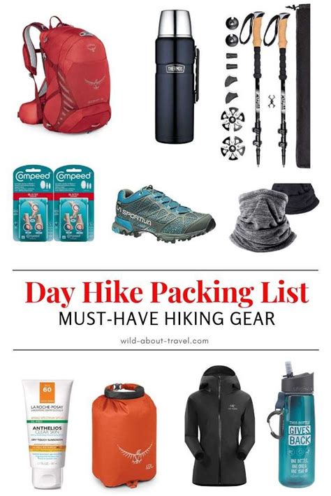Day Hike Packing List Lightweight Must Have Hiking Gear Day Hike