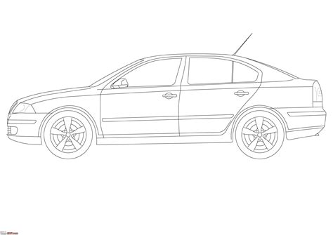 Drawing an amazing race car. Blueprints / Line-drawings of cars - Team-BHP
