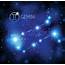 Abstract Space Background With Stars And Gemini Constellation  Vector