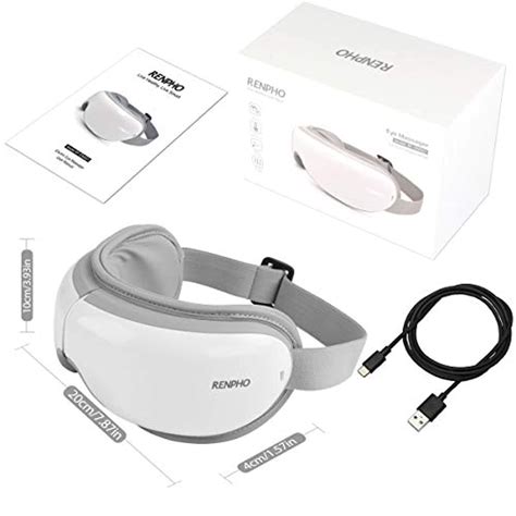 Renpho Eye Massager With Heat Compression Bluetooth Music Rechargeable Eye Therapy Massager For