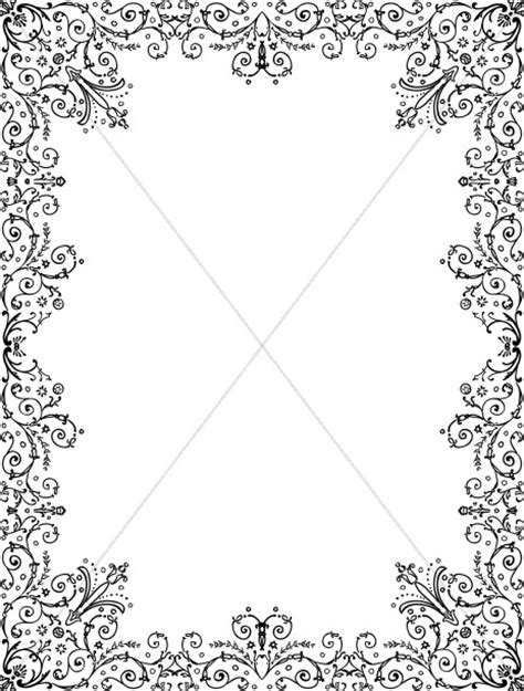 Intricate Floral Border