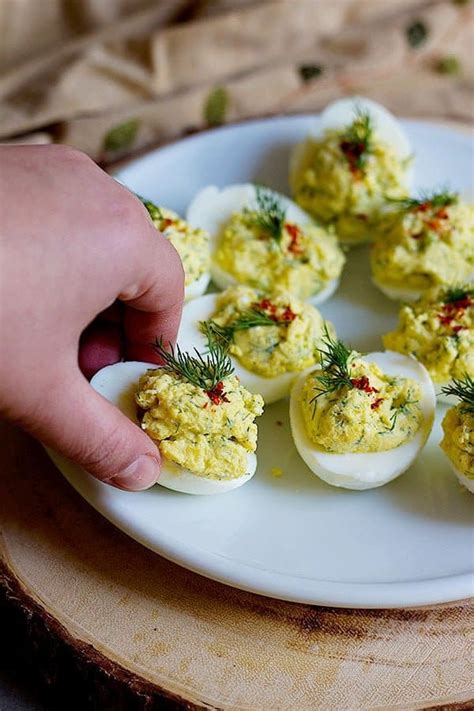 Mediterranean Deviled Eggs • Unicorns In The Kitchen