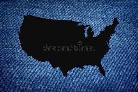 Usa Map Blue Background Stock Image Image Of Background 242567951