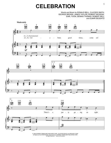 Generally, holidays are intended to allow individuals to celebrate or commemorate an event or tradition of cultural or religious significance. Celebration | Sheet Music Direct