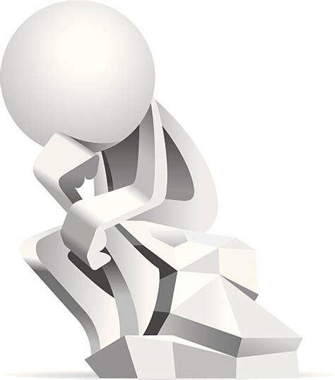 2500 Thinker Sculpture Stock Illustrations Royalty Free Vector