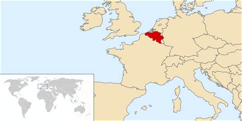 Belgium Location On World Map World Map Showing Belgi