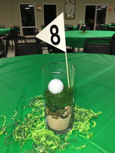 Golf Themed Party Table Decorations Golf Birthday Party Golf Birthday Golf Theme Party