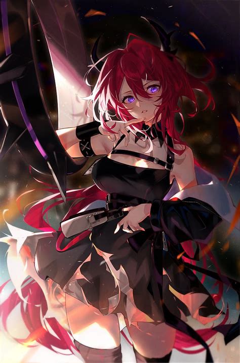 1080x1800px Free Download Hd Wallpaper Anime Anime Girls Surtr Arknights Redhead