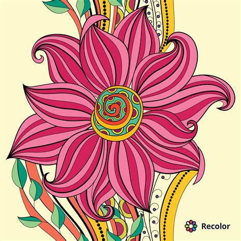 Pin By Diana Rodriguez On Coloring For Adults Vibrant Modern Art