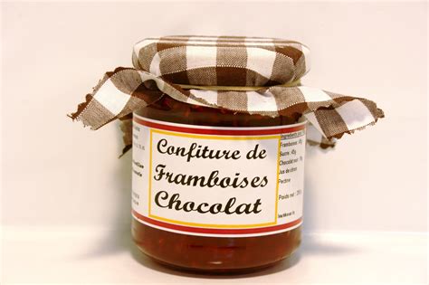 Confiture De Framboises Chocolat Confitures Spécialités Au Comtois