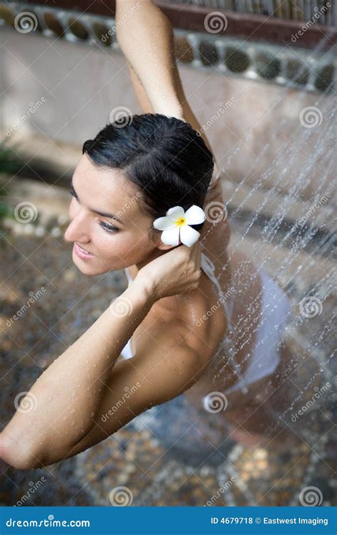 Outside Shower Stock Photo Image Of Shower Adult Outside