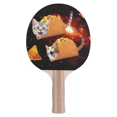 Taco Cats Space Ping Pong Paddle Zazzle Ping Pong Paddles Space