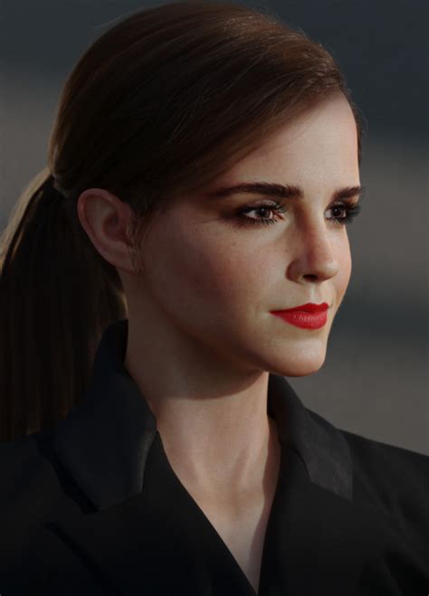 Artstation 3d Portrait Of Emma Watson