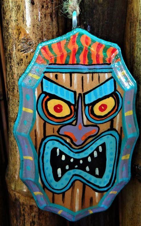20% off with code wednesdayfun. Tiki God Wood Christmas Ornament, Wall Hanging or Holiday ...