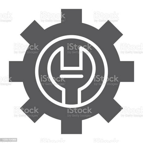 Technical Support Glyph Icon Maintenance And Service Setting Sign