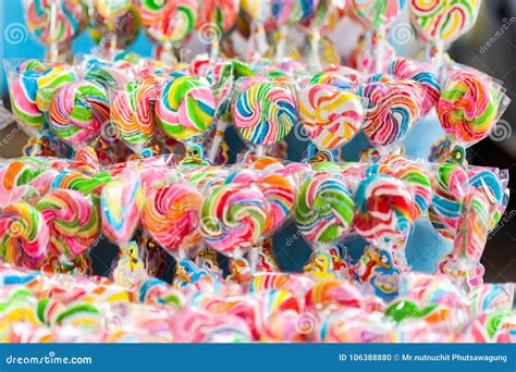 Candies And Lollipops Stock Photo Image Of Cane Confectionery 106388880