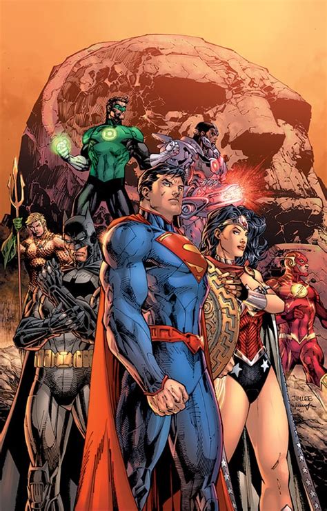 Cover Justice League Origin Deluxe Hardcover By Jim Lee Out March 25