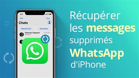 2 Façons Récupérer Les Messages Whatsapp Supprimés Sur Iphone Youtube