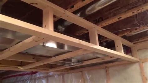 Supporting Bulkhead Soffit Ladders Concealing Basement Plumbing And