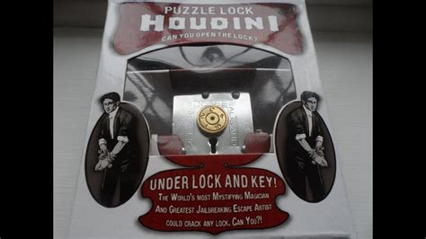 The Amazing Magic Professor Puzzle Houdini Puzzle Locks Under Lock And