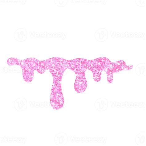Pink Glitter Dripping 13528642 Png