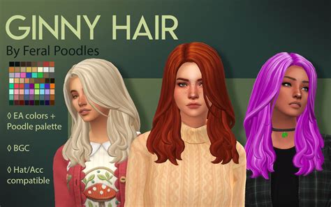 The Sims 4 Ginny Hair Ts4 Maxis Match Cc A Long Pretty The Sims Book
