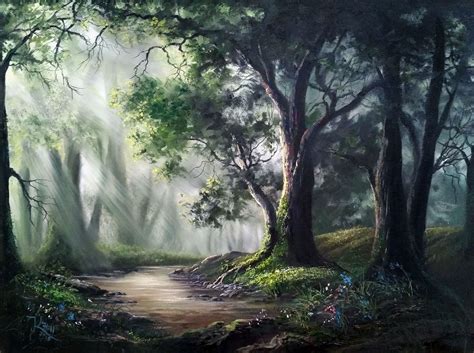 Kevin Hill Gallery Kevin Hill Paintings Forest Painting Landscape