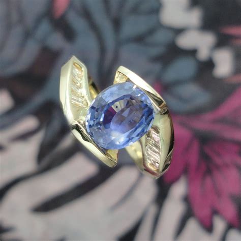 Ceylon Blue Sapphire And Diamonds Our Client Received A Ring That Just